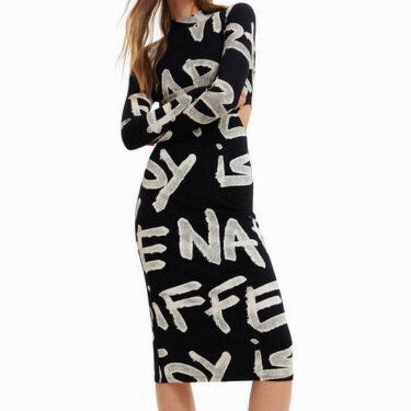 Desigual Dresses & Skirts - Desigual Manifesto Midi Dress size XL - RUNS SMALL